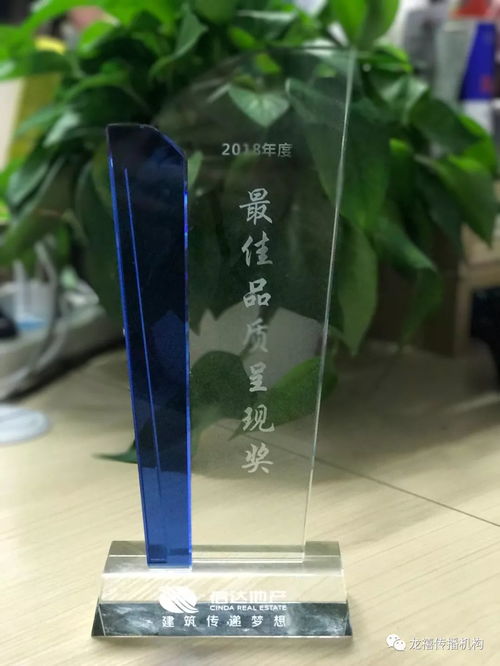 龙禧传播机构获得信达地产2018年度优秀合作伙伴 最佳品质呈现奖